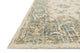 Ivory/Blue 100% Wool Hand Woven Julian Area Rug by Loloi, 5'0"x7'6"