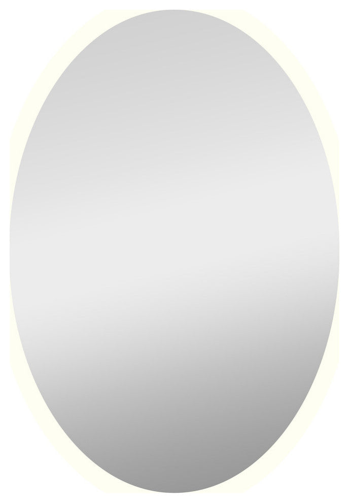 Woodbridge Lighting Reflections Round LED Mirror, Oval - 22"w X 30"h