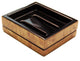 Walnut Burl Inlay Lacquer Soap Dish