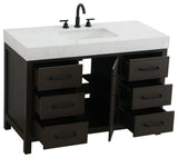 Home Living 48" Single Bathroom Vanity, Mocha Brown