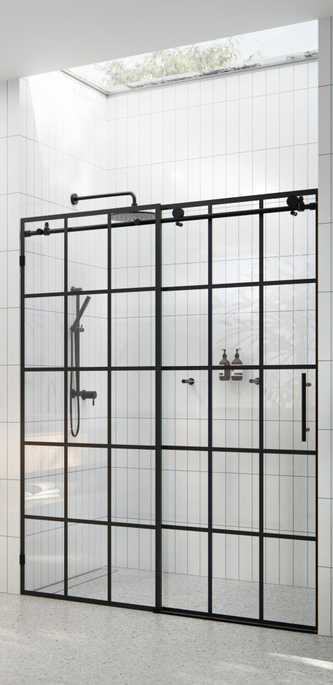 Esprit 56"-60"x78" French Monture Sliding Shower Door
