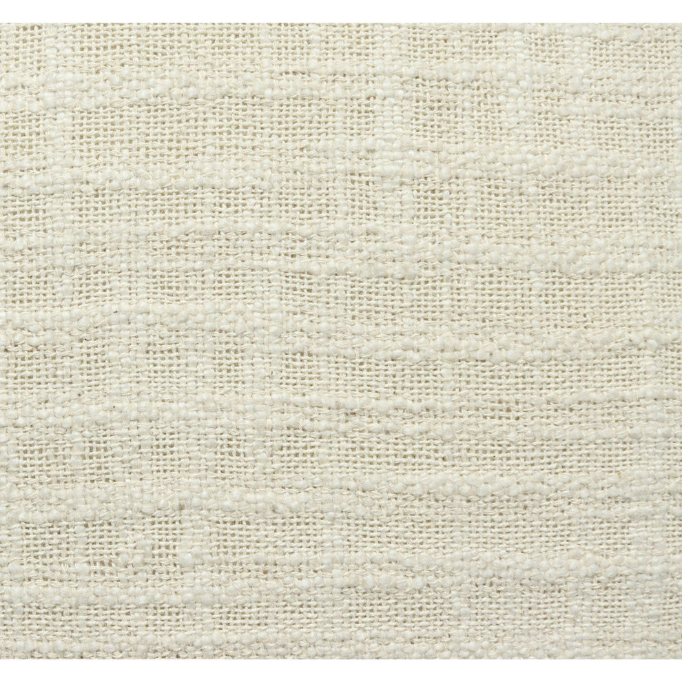 Natural Hand-Woven with Tassels Hess Throw Pillow, 20" x 20"