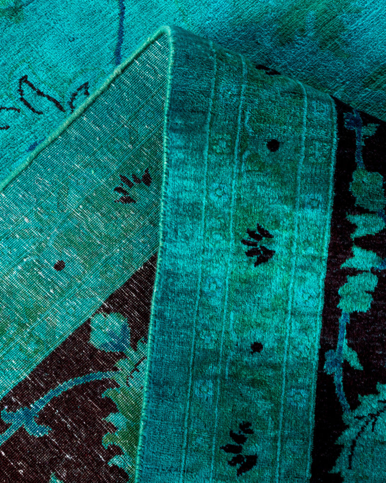 Fine Vibrance, One-of-a-Kind Hand-Knotted Area Rug Brown, 10' 1 x 13' 8