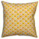 Guardian Angel Pattern, Yellow Throw Pillow, 20"x20"