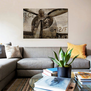 "Vintage Propeller" by Dylan Matthews, Canvas Print, 26"x18"