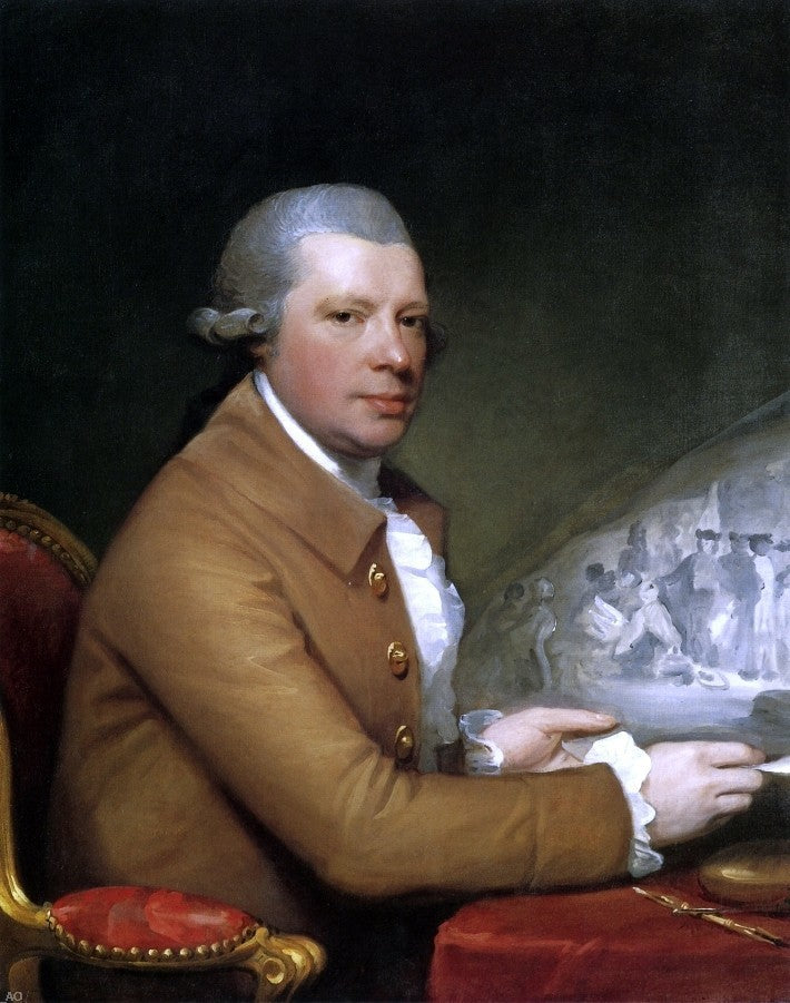 Gilbert Stuart John Hall, Gallery Wrapped Canvas Print, 20"x25"