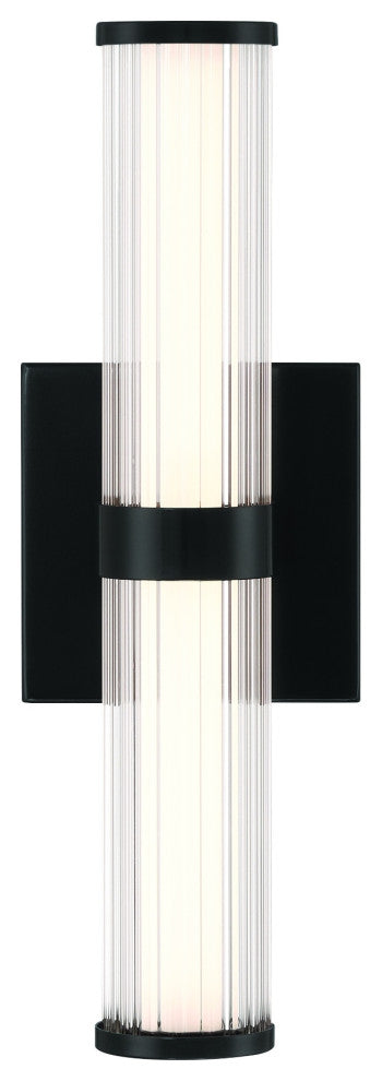 Fayton 14" LED Sconce, Black