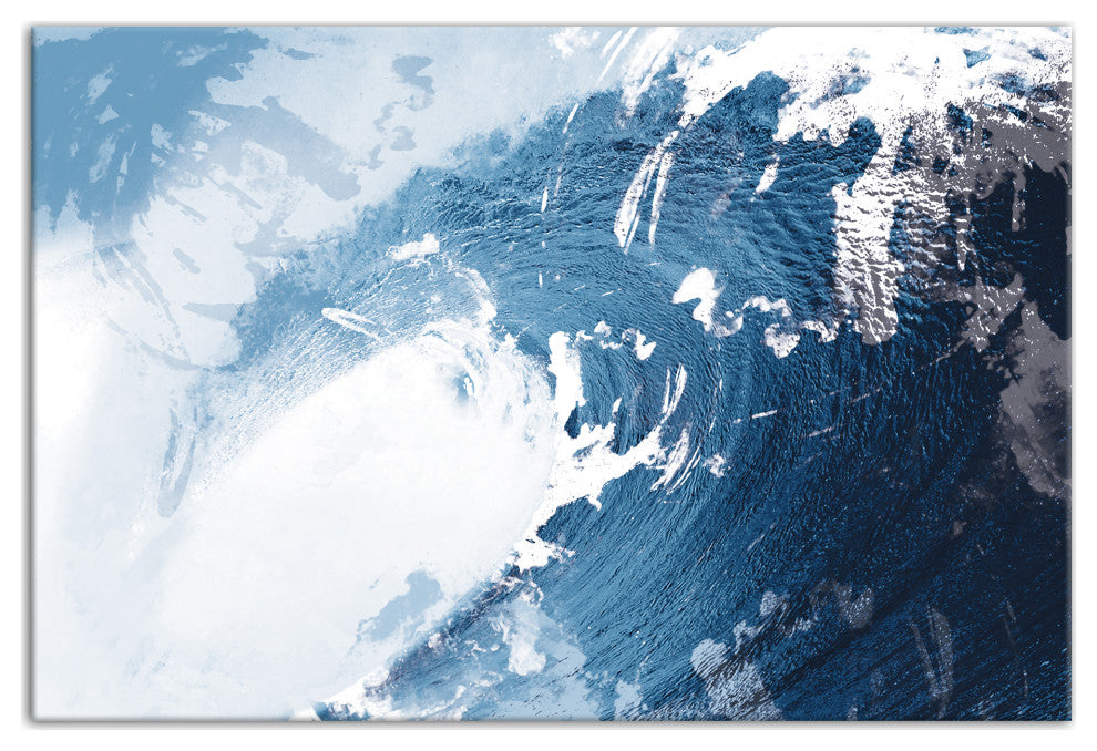 Painty Wave 12x18 Canvas Wall Art