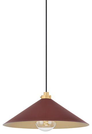 Hudson Valley Lighting Clivedon Pendant By Mark D. Sikes, Soft Crimson