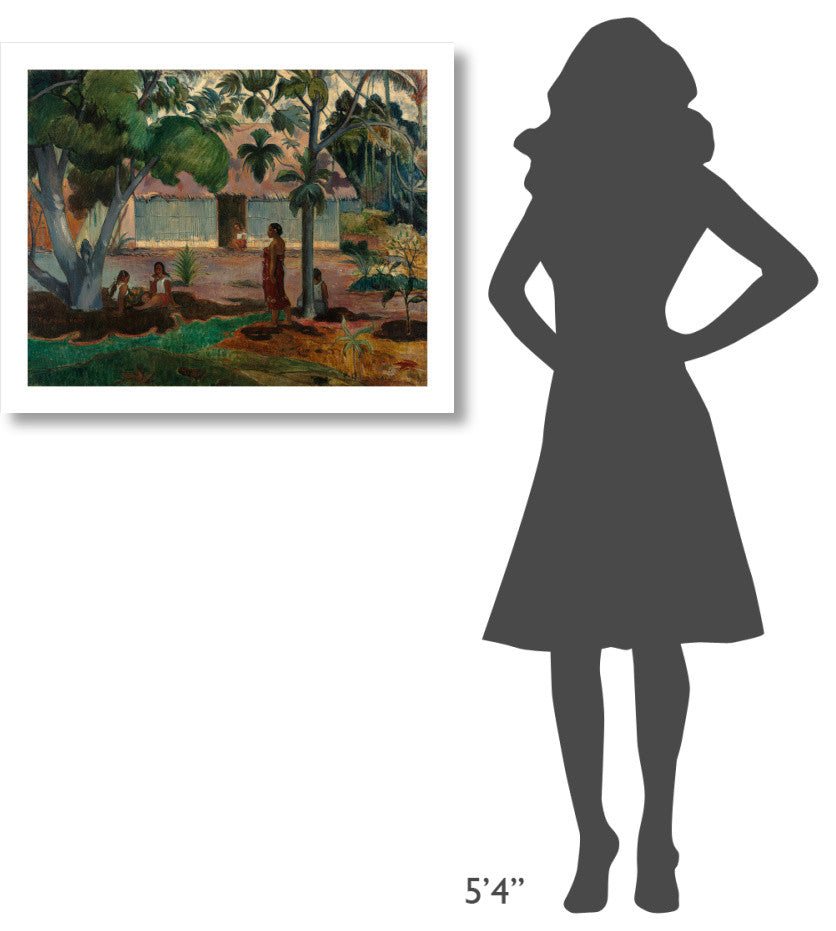 "The Large Tree, 1891" Digital Paper Print by Paul Gauguin, 32"x26"