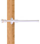 Carolina Retractable Pullout Garment Rod, Polished Chrome