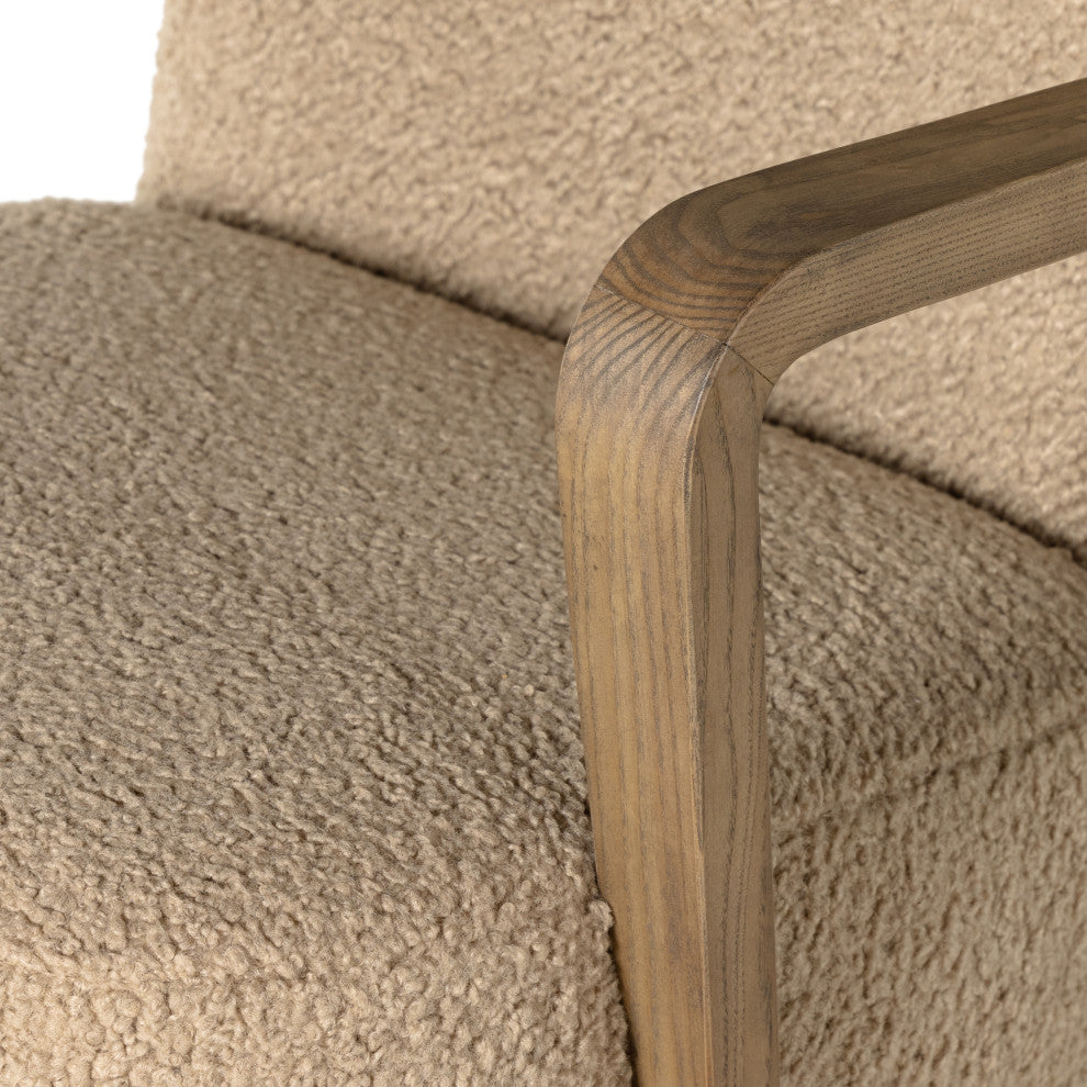 Melrose Desk Chair-Sheepskin Camel