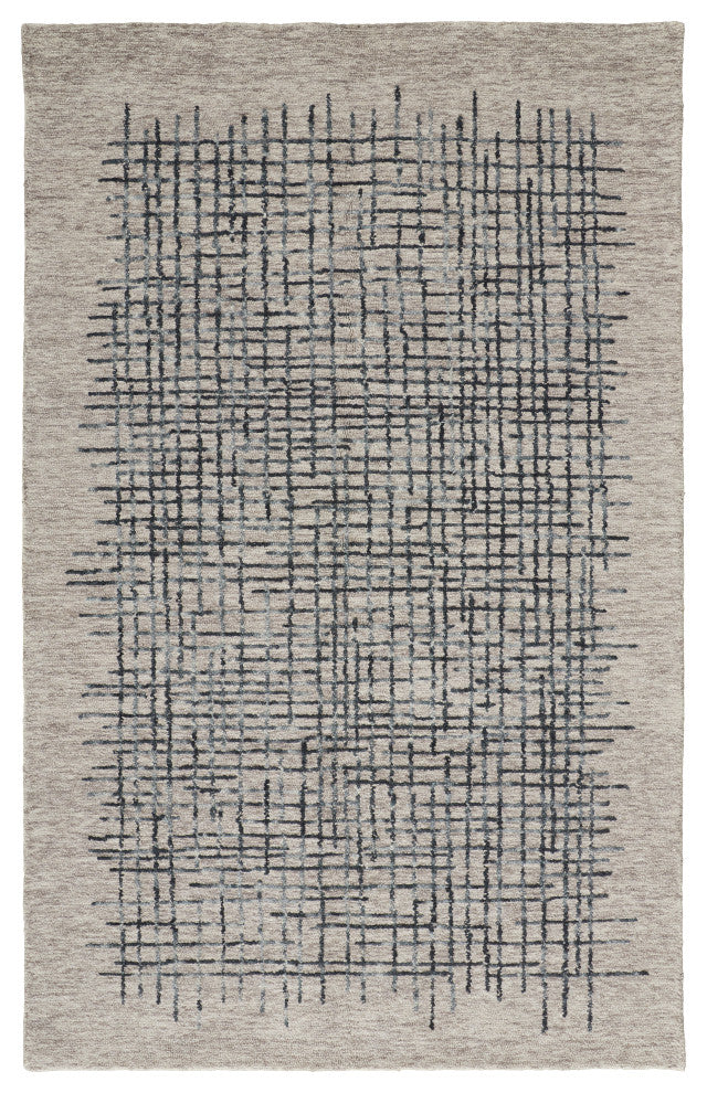 Weave & Wander Carrick Architectural Rug, Gray/Green/Tan, 9'x12'