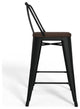 Rayne 24 inch Metal / Wood Counter Height Stool (Set of 4)