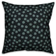 Blue Snowflakes Pattern Throw Pillow, 18"x18"