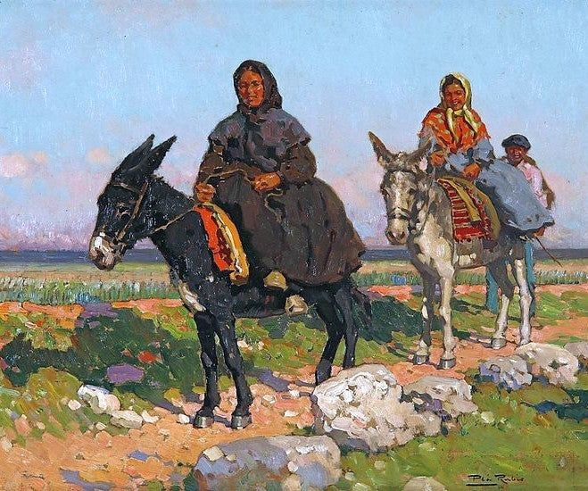 Alberto Pla y Rubio Por el Camino, Gallery Wrapped Canvas Print, 20"x25"