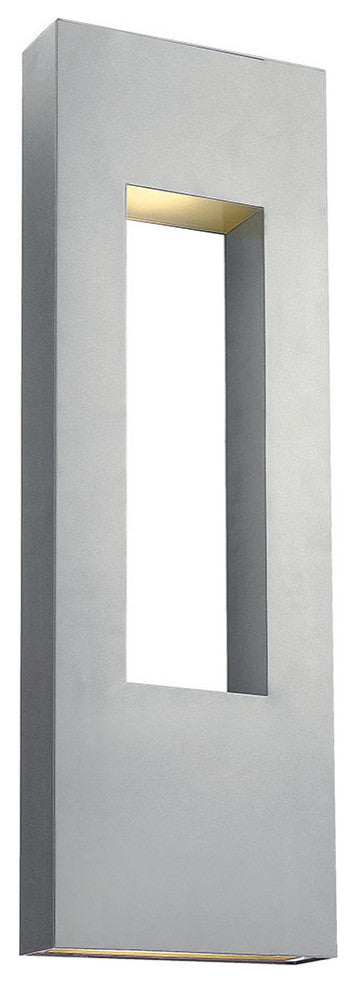 Hinkley Atlantis Extra Large Wall Mount Lantern, Titanium