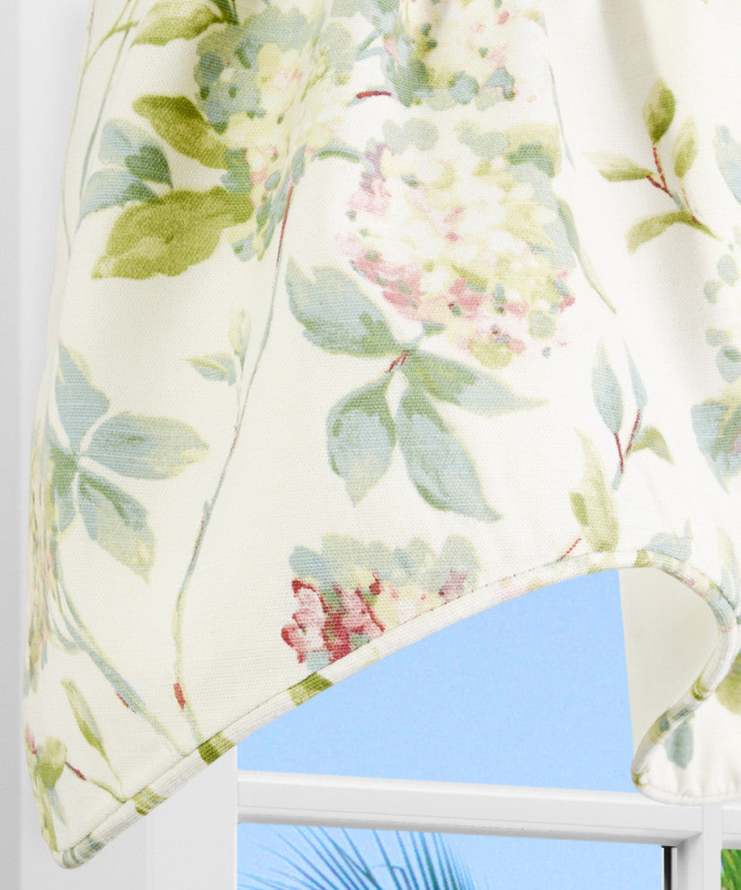Abigail 70" x 17" Lined Scallop Valance, Multi