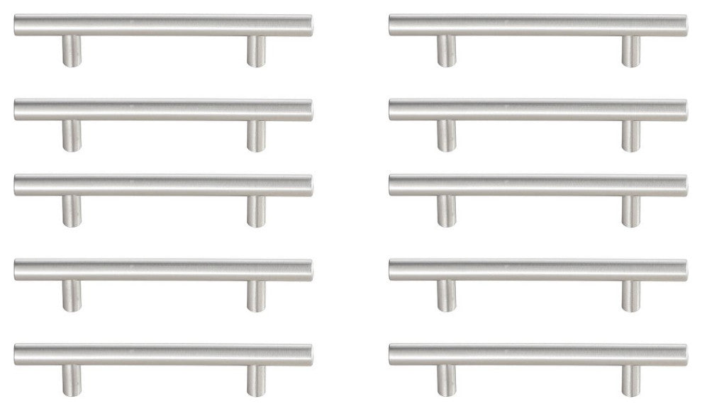 PL400-4-BR-10PK Quinn 4" Center to Center Bar Pull Multipack, Set of 10, Brushed