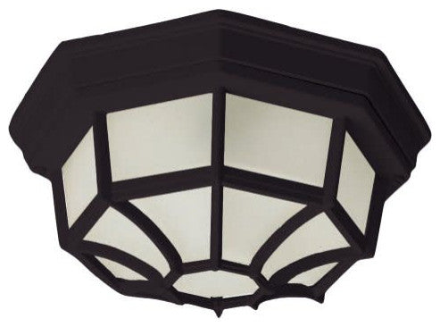Maxim 1020 Crown Hill 10" 2 Light Outdoor Ceiling Light - Black