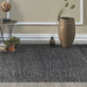 96 X 132 Grey Or  Black Wool Rug