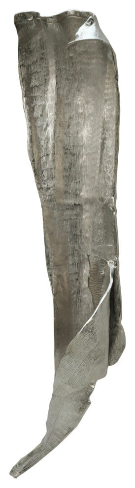 Contemporary Decorative Leaf Wall Art - Silver