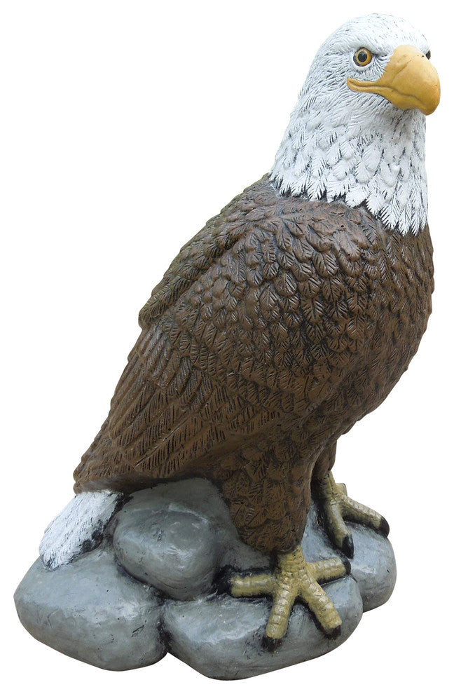 Collector Series Concrete Eagle Statue in Detail Painted Finish