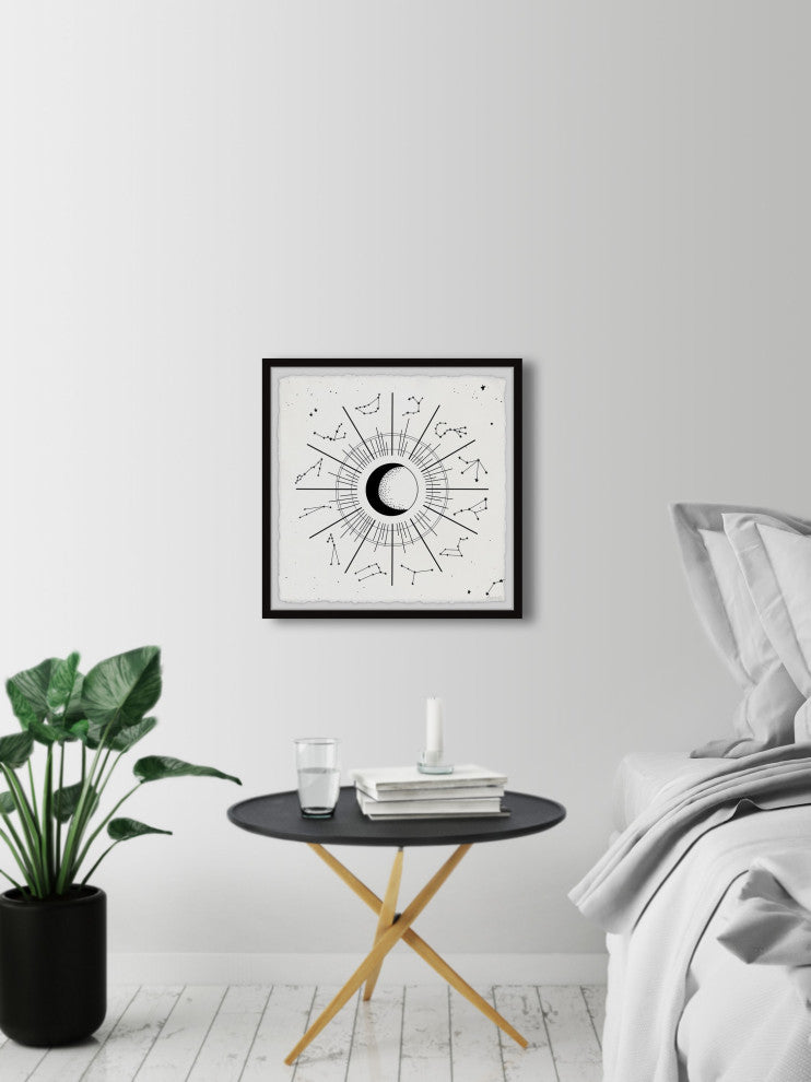 "Evolution of Stars" Framed Painting Print, 12x12