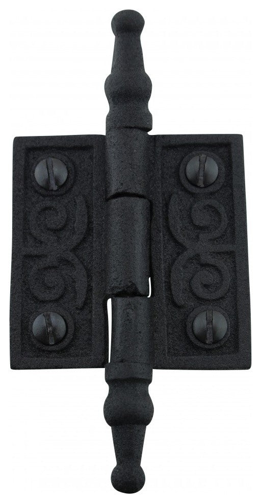 Victorian Door Butt Hinge Steeple Tip Wrought Iron 2" W |