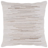 Zander Pillow, Cream, 20"x20", Polyester Insert