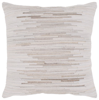 Zander Pillow, Cream, 20"x20", Polyester Insert