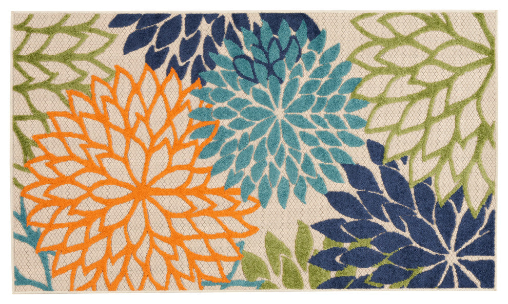Nourison Aloha 3' x 5' Multicolor Tropical Area Rug