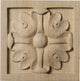 3"W x 3"H x 5/8"D Small Edinburgh Rosette, Lindenwood