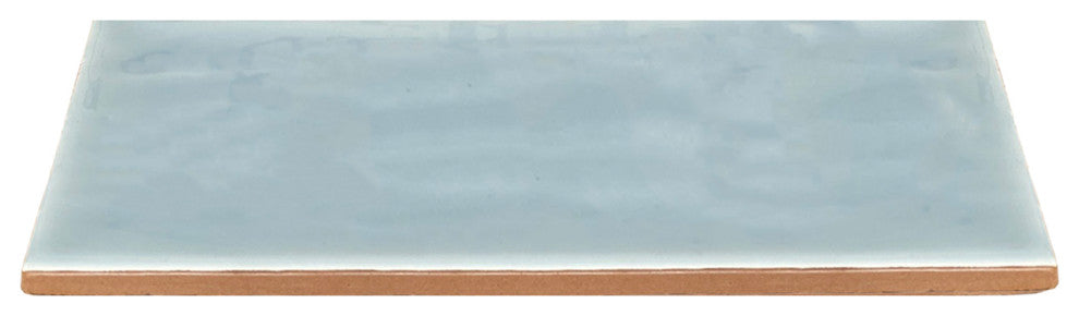 Cathleen Ceramic 4"x8" Glossy Subway Wall Tile, Glossy Blue