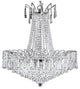 Artistry Lighting Victoria Drop Collection Crystal Chandelier, Chrome, 19"x19"