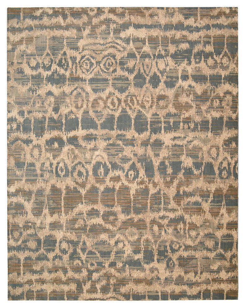 Nourison Silken Allure Area Rug, Teal, 5'6"x8'