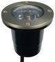 12V Composite Ground Well Light With Open Face Cover, Satin Nickel