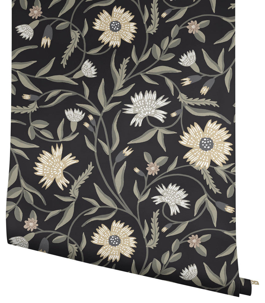 Aster Black Wallpaper