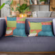 Plutus Blue Dino Graphic Print Luxury Throw Pillow, 26"x26"