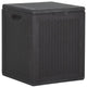 vidaXL Tool Box Outdoor Storage Box for Patio Furniture 23.8 gal Black PP Rattan