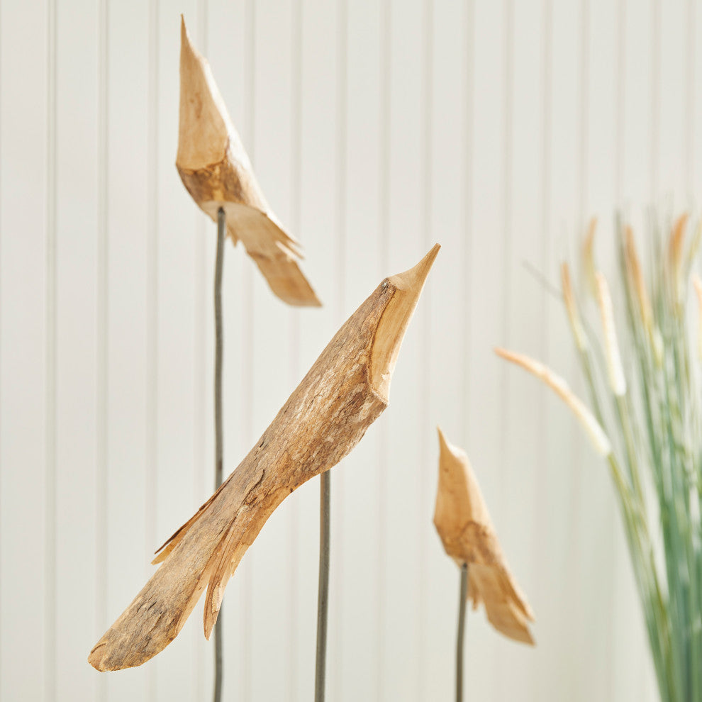 The Flock, Set of 3 Natural
