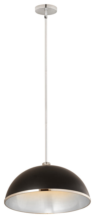 Zlite 1004P20-MB-CH 1-Light Pendant, Matte Black