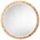 Chandler Round Mirror, Natural