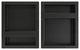 Tile Redi RNQH1620D-20DU Quadruple Niche Set, Recessed Shower Shelves