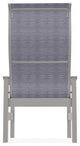 Leeward Sling Outdoor Supreme Armchair, Brooks/Warm Gray