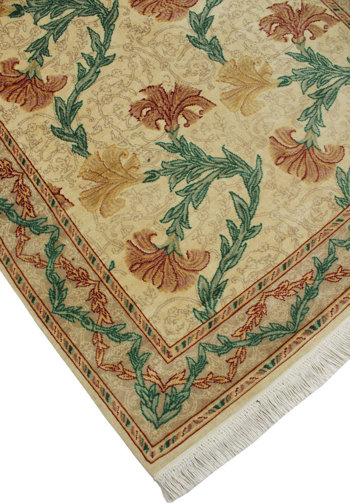 Pak-Persian Carnation Beige Rug, 4'1x6'1