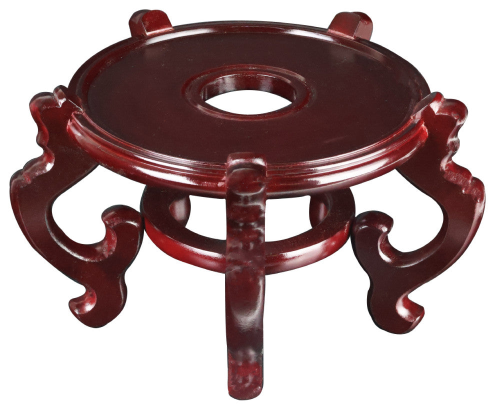 Oriental Porcelain Fish Bowl Stand, 8.5"