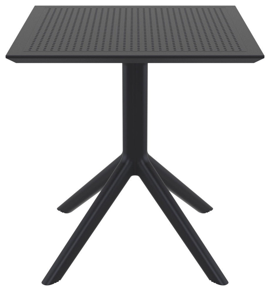 Sky Square Table 27 inch Black