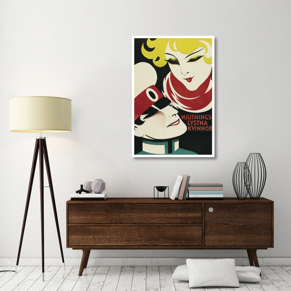 "Vintage Film Posters: Silver Njutnings Lysta Kvinnor" Paper Art, 34"x50"