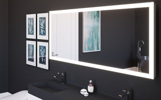 Smart Angelina Dimmable LED Bathroom Mirror with Voice Control, 72" x 30"